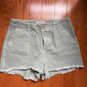 Chelsea & Violet Jean shorts light green size 27